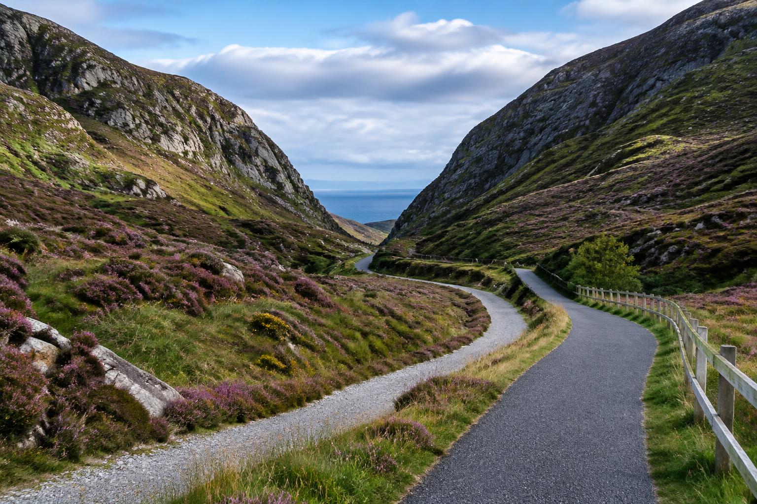Editorial photograph for Barnesmore Gap Greenway Planning Application Published: Donegal's 37.5km Route Enters the Planning System
